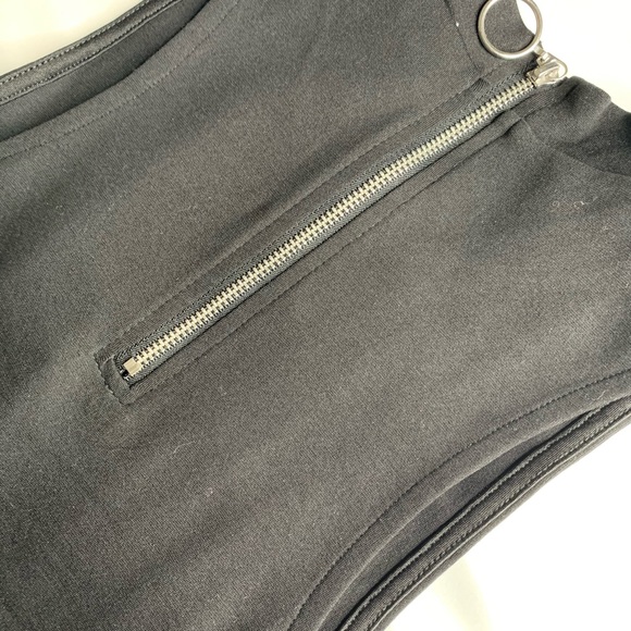 Black Stretch Fitted Mini Turtleneck Dress - Picture 4 of 8